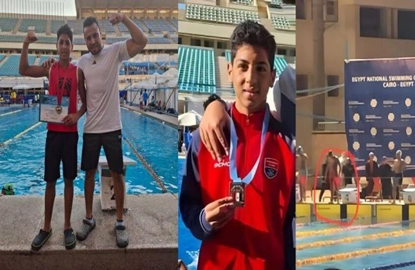 غرق سباح مصري ناشئ خلال بطولة رسمية.. والد يوسف يرد على الاتحاد بعد مزاعم المنشطات