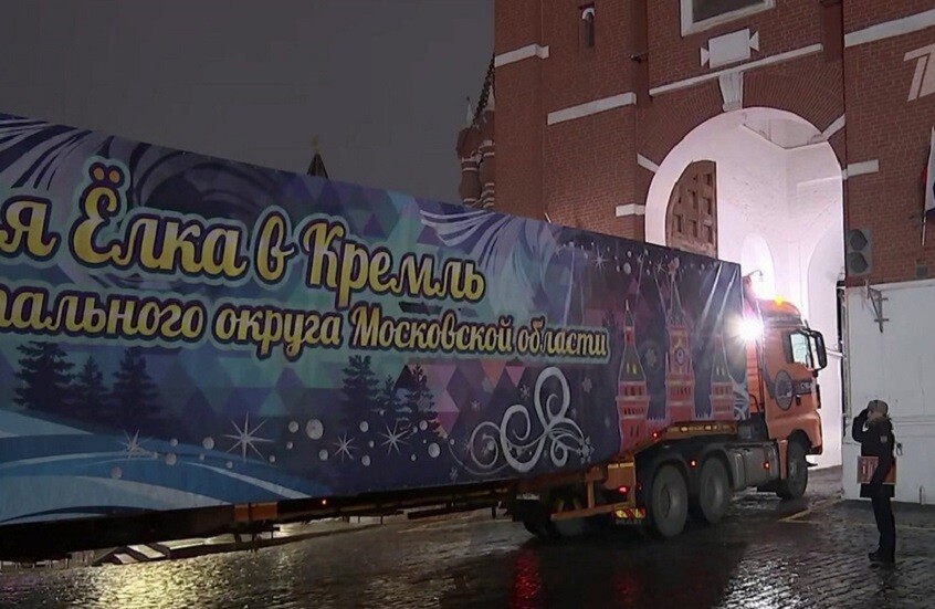 الكرملين يستقبل شجرة رأس السنة في موكب رسمي يقوده ديد موروز (فيديو)