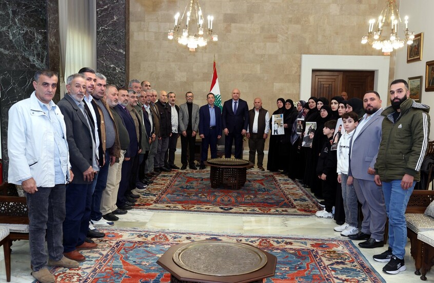 الرئيس اللبناني: عودة الأسرى المعتقلين في إسرائيل تشكل أولوية في المفاوضات
