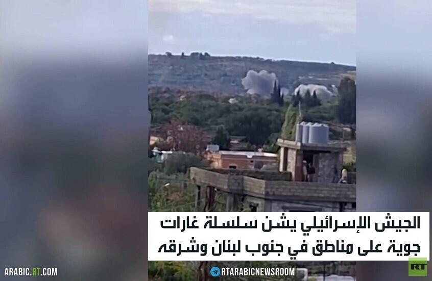 سلسلة غارات إسرائيلية على لبنان