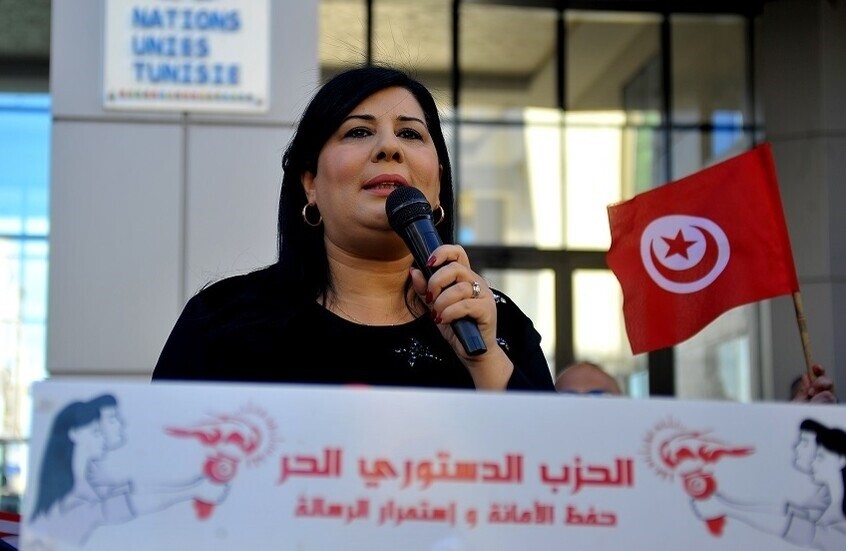تونس.. السجن 12 عاما في حق رئيسة الحزب الحر الدستوري عبير موسي