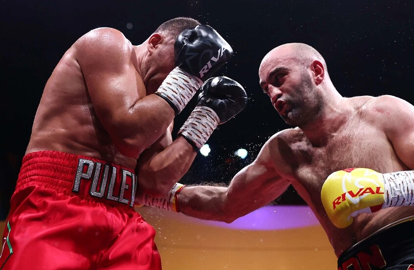 الروسي مراد غاسييف يسقط بوليف بالضربة القاضية ويتوج بلقب بطولة العالم للوزن الثقيل "WBA" (فيديو)