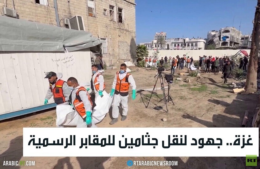 غزة.. جهود لنقل جثامين للمقابر الرسمية