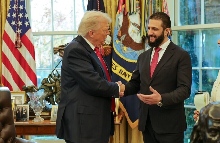 الشرع يبعث ببرقية تعزية إلى ترامب