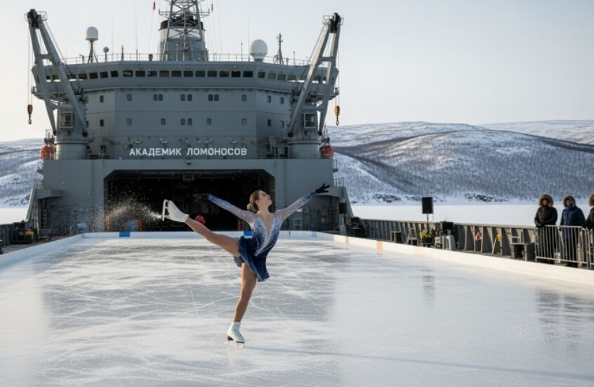 "ملكة الجليد الروسية" تدخل التاريخ بعرض على المحطة النووية العائمة الوحيدة في العالم