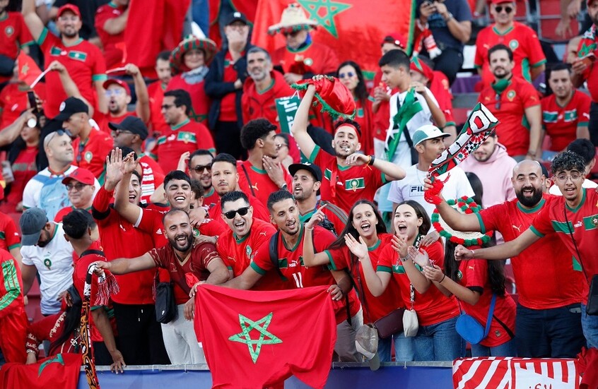 شاهد.. أفراح جماهير المغرب بالفوز بكأس العرب 2025