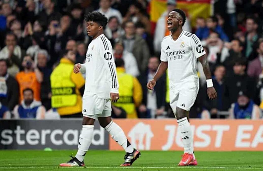 ضحكة فينيسيوس جونيور تشعل أزمة جديدة في ريال مدريد (فيديو)