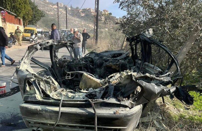 مقتل 3 أشخاص في استهداف الجيش الإسرائيلي لسيارة في جنوب لبنان (فيديو)