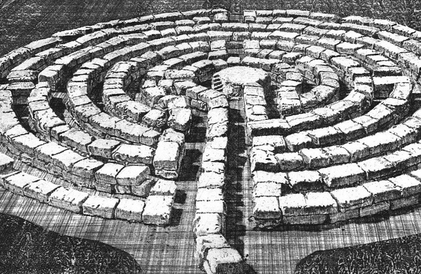 اكتشاف أكبر متاهة دائرية في الهند