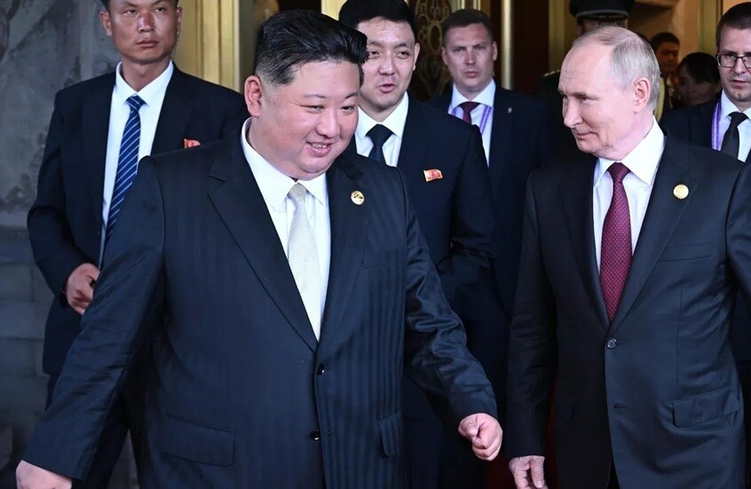 بوتين يرسل برقية تهنئة لكيم جونغ أون ويشيد بالتعاون العسكري مع بيونغ يانغ