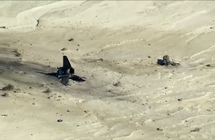 تحطم مقاتلة إف-16 تابعة للقوات الأمريكية في جنوب كاليفورنيا أثناء مهمة تدريبية (فيديوهات)