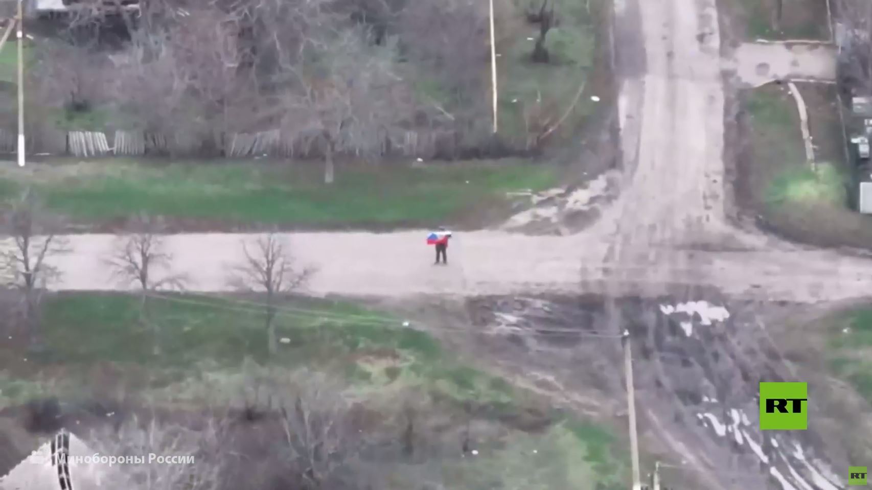 مشاهد لمعارك تحرير القوات الروسية لبلدة أندرييفكا في مقاطعة دنيبروبيتروفسك