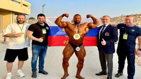 لاعب مصري يمنح روسيا 4 ذهبيات في بطولة العالم لبناء الأجسام