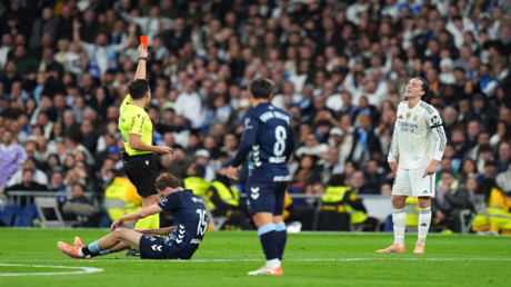 تقرير الحكم يكشف الكلمات التي تلفظ بها نجم ريال مدريد قبل طرده من لقاء سلتا فيغو