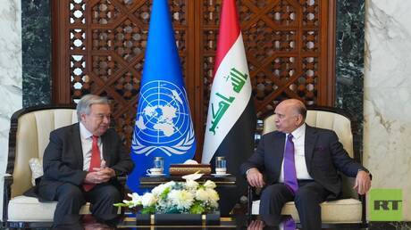 غوتيريش يصل العراق للمشاركة في مراسم انتهاء مهمة 