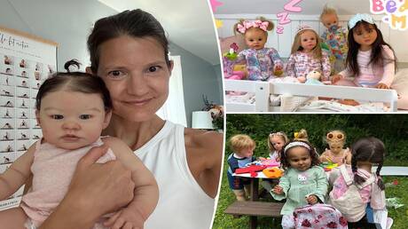 حياة خيالية بأرباح حقيقية.. أم تجني 200 ألف دولار من العناية بالدمى! (فيديو+صور)