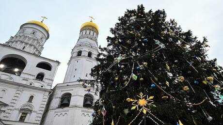 تزيين شجرة الكرملين احتفاء بأعياد الميلاد ورأس السنة (صور + فيديو)