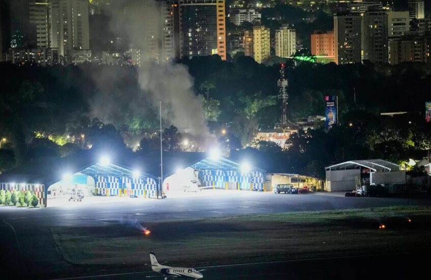 المجال الجوي الفنزويلي خال تماما بعد انفجارات كاراكاس (صورة)