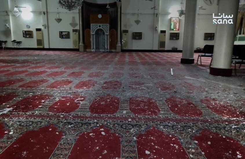 "سانا": قذائف تسقط على مسجد ومبنى للاتصالات ومحيط المطار في منطقة المزة بدمشق دون إصابات