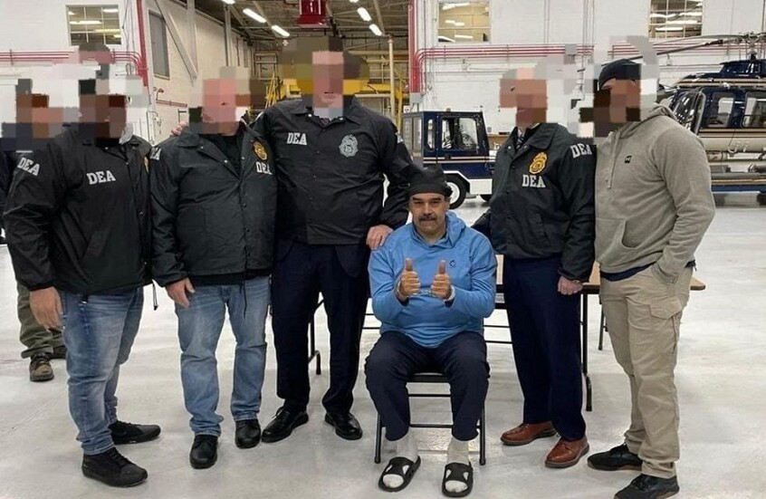 لقطات مهينة تظهر مادورو وزوجته داخل مبنى مكافحة المخدرات في نيويورك.. (فيديوهات)