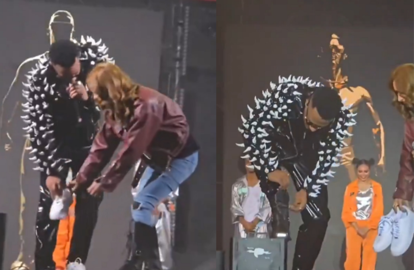 محمد رمضان يوقف حفله لتبديل حذائه على المسرح: "الاستايليست اداني جزمة أخته" (فيديو)