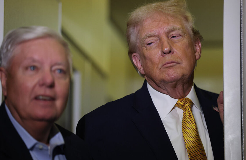 الرئيس الأمريكي دونالد ترامب - السيناتور الجمهوري ليندسي غراهام