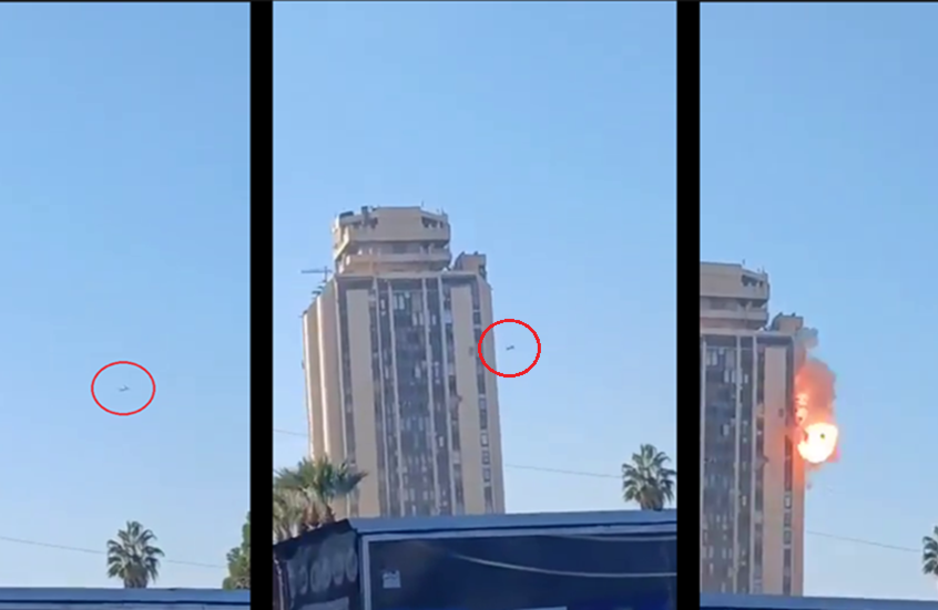 سوريا.. استهداف مبنى محافظة حلب بطائرة مسيرة (فيديو)