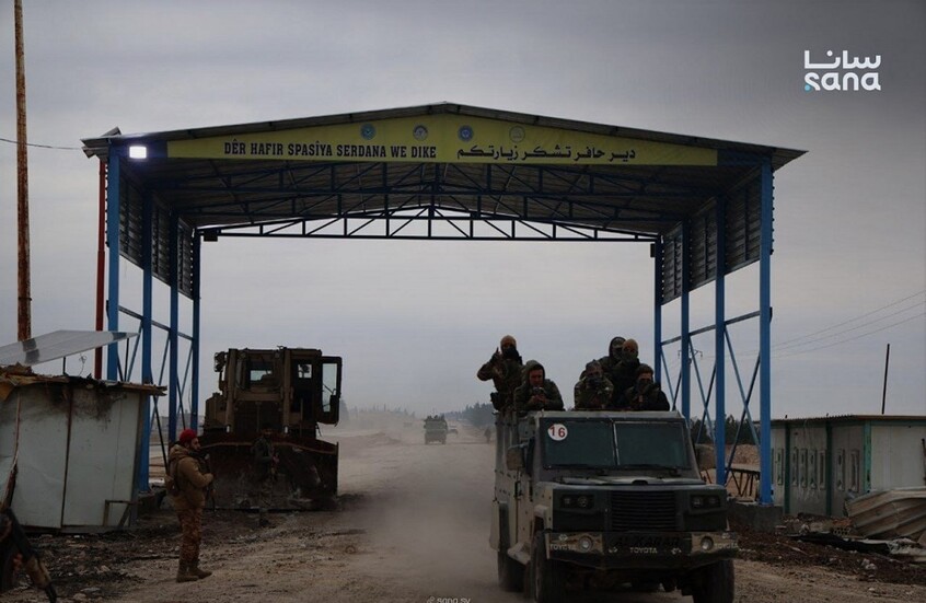 الجيش السوري يبسط سيطرته على كامل مدينة دير حافر بريف حلب الشرقي بعد انسحاب "قسد"