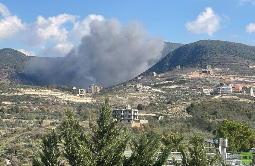 الجيش الإسرائيلي يعلن استهداف بنى تحتية عسكرية لـ"حزب الله" في جنوب لبنان (فيديو + صور)