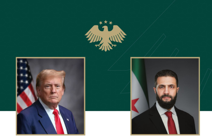 الرئاسة السورية: الشرع وترامب يؤكدان في اتصال هاتفي أهمية الحفاظ على وحدة الأراضي السورية واستقلالها