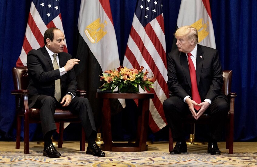 ترامب يصف السيسي بالرجل القوي.. ويجدد الاعتراف بتمويل سد النهضة ورغبته في الحل