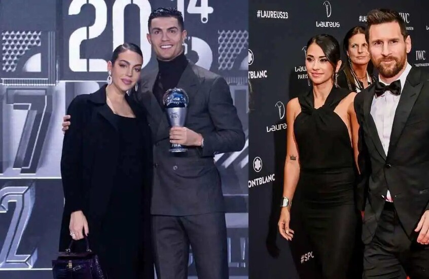 بعيدا عن العلاقة المتوترة بين رونالدو وميسي.. أنتونيلا  وجورجينا يفاجئان المتابعين (صور)