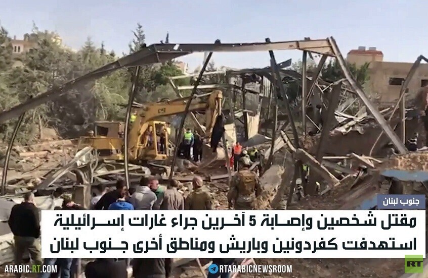 مقتل شخصين بغارات إسرائيلية على لبنان