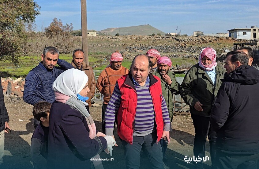 إسرائيل ترش أراضي سورية بمادة مجهولة (صور)