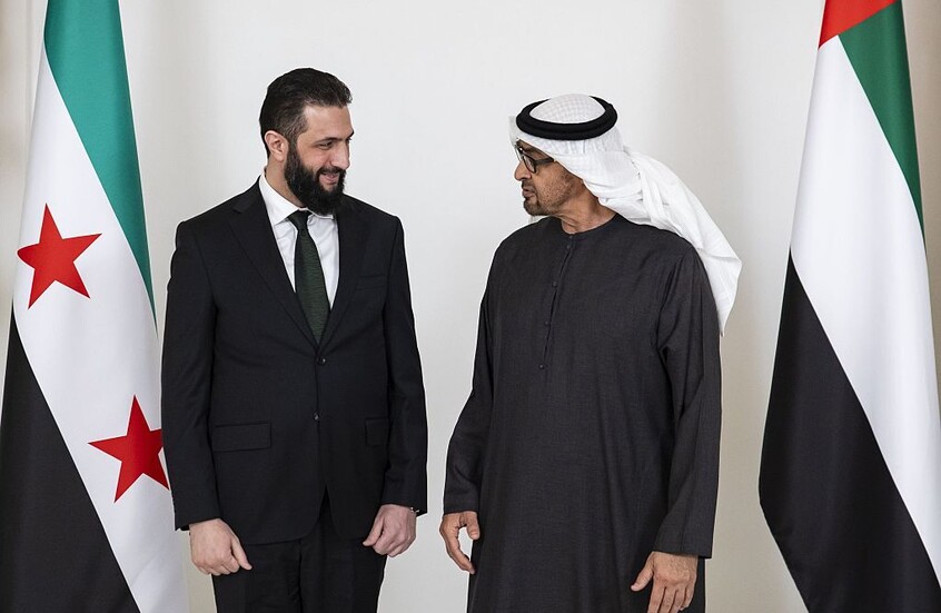 الشرع يهاتف بن زايد لبحث التطورات الأخيرة في سوريا والمنطقة