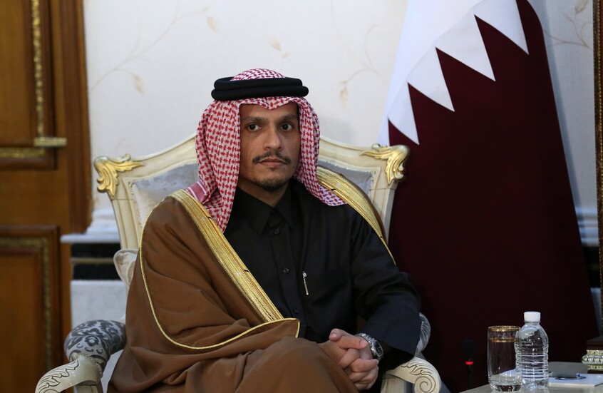 الخارجية القطرية: رئيس الوزراء بحث في طهران مع لاريجاني جهود خفض التصعيد في المنطقة