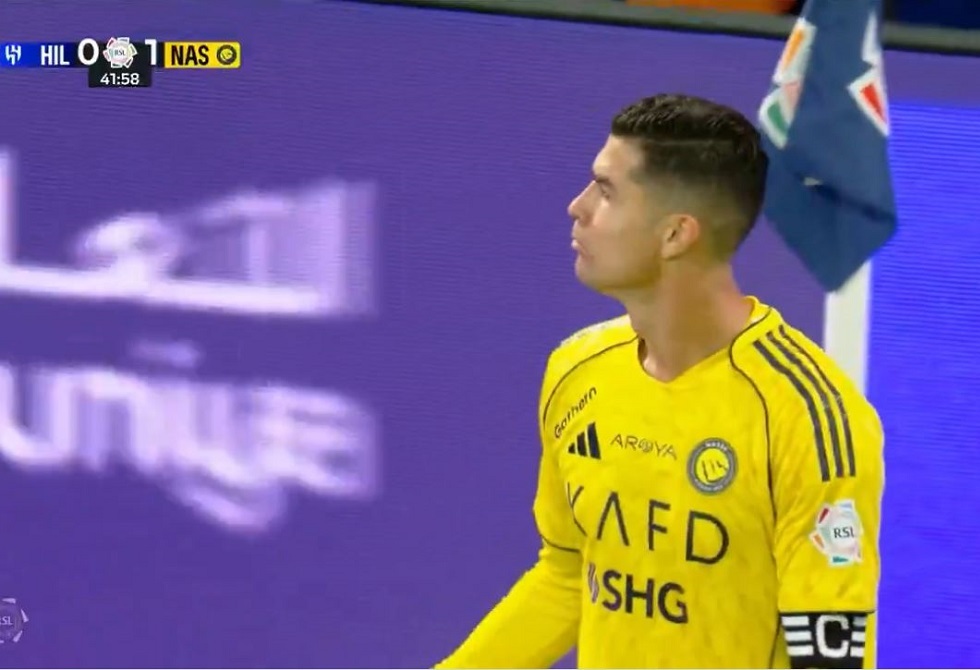 شاهد.. رونالدو يهز شباك "الزعيم"