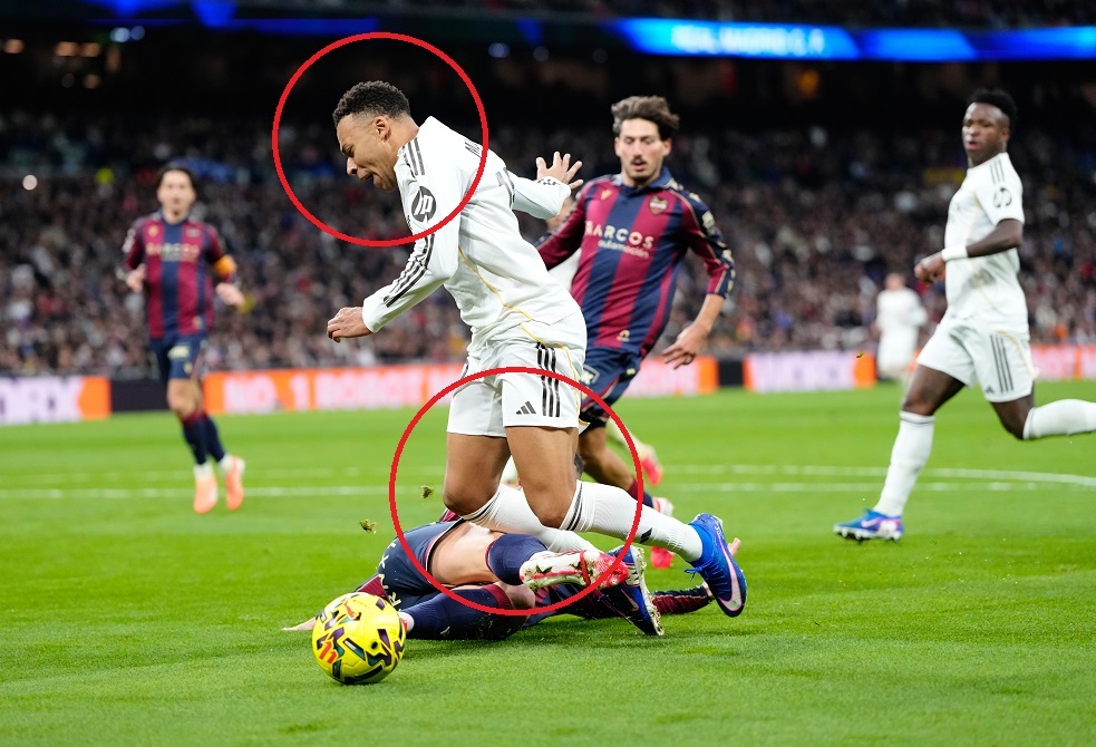 خطأ تحكيمي كارثي.. جدل حول ركلة جزاء ريال مدريد ضد ليفانتي (فيديو)