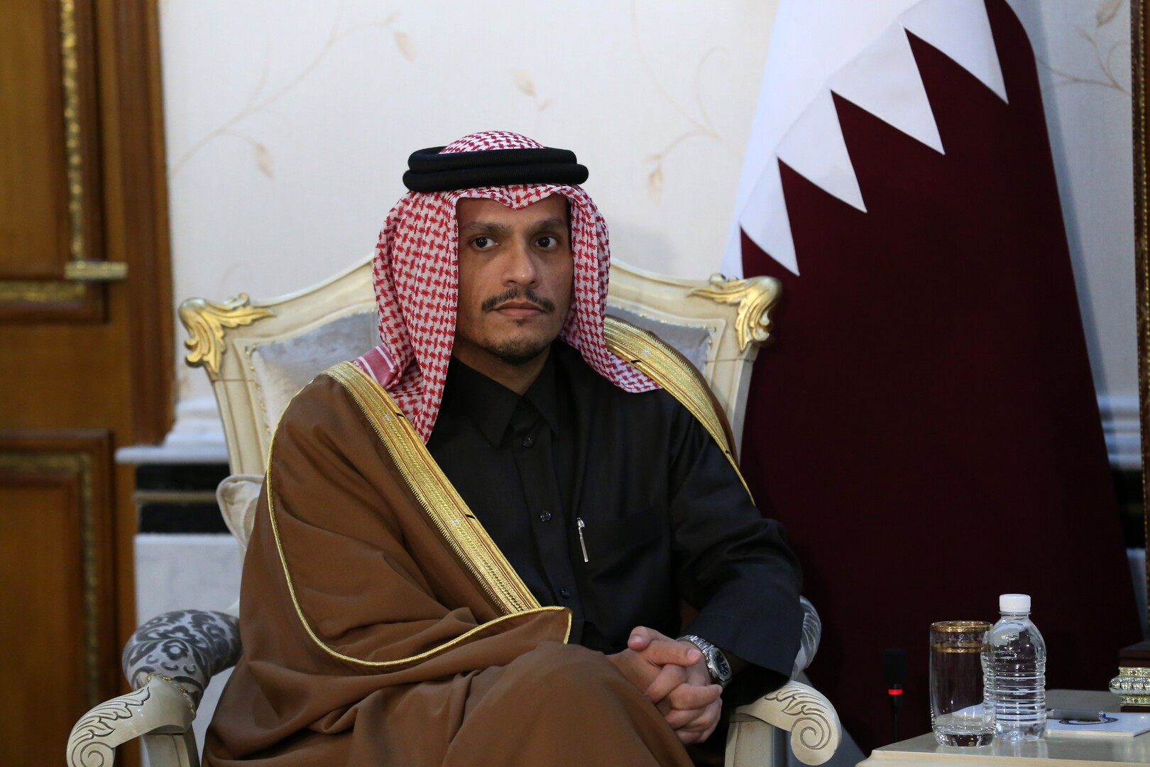 الخارجية القطرية: رئيس الوزراء بحث في طهران مع لاريجاني جهود خفض التصعيد في المنطقة