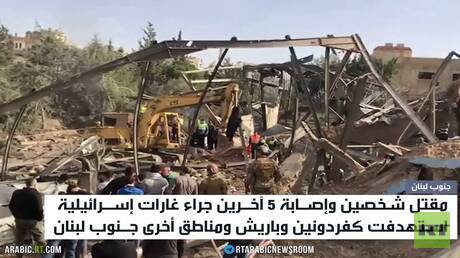 مقتل شخصين بغارات إسرائيلية على لبنان