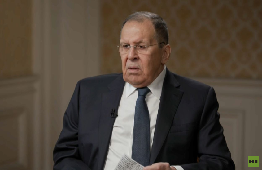 حديث لافروف لـRT عن أوكرانيا وشؤون دولية