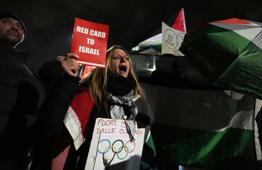 احتجاجات في ميلانو ضد مشاركة إسرائيل بأولمبياد 2026