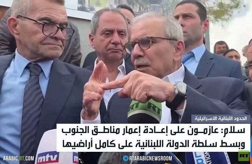 سلام يجري جولة في القرى الحدودية