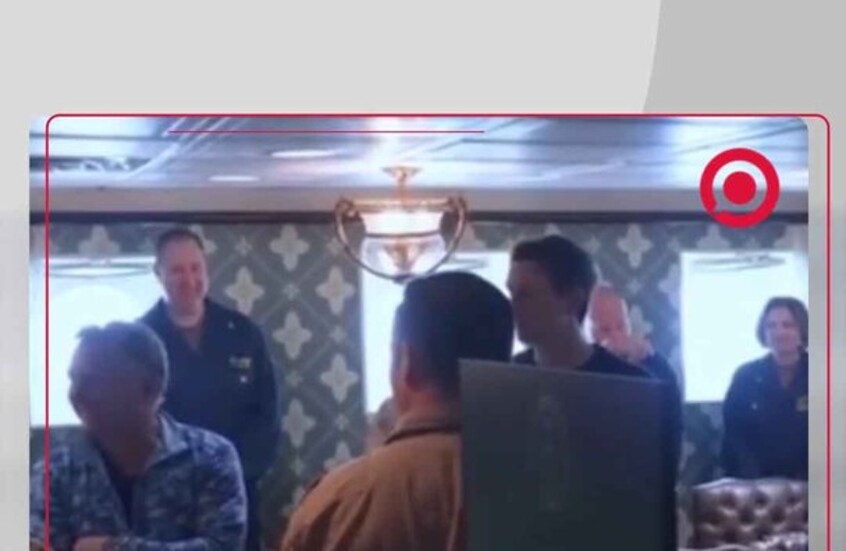 ويتكوف وكوشنر يزورون حاملة طائرات ويعبران عن فخرهما بإسقاط مسيرة إيرانية