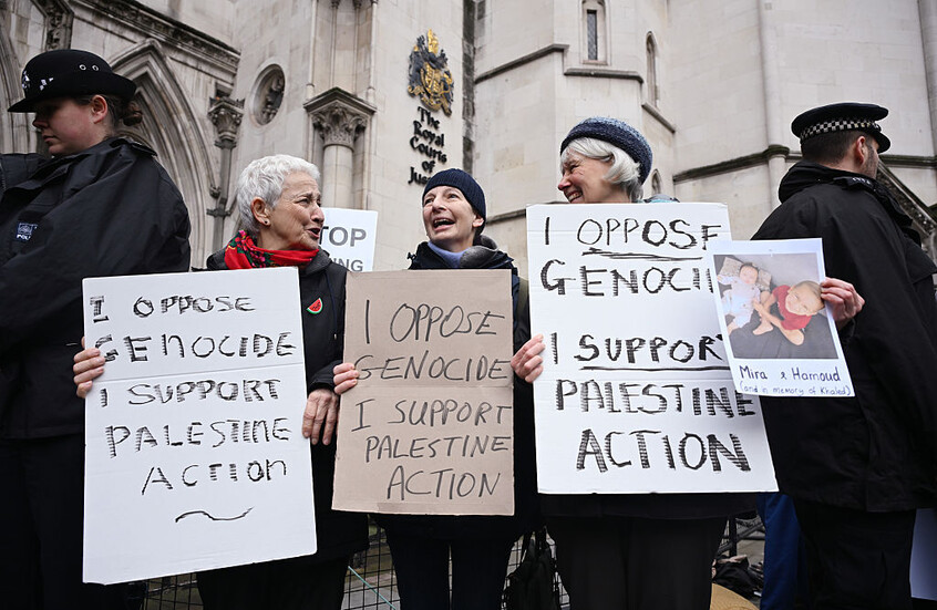 القضاء البريطاني يطعن في حظر "بالستاين أكشن" في المملكة المتحدة