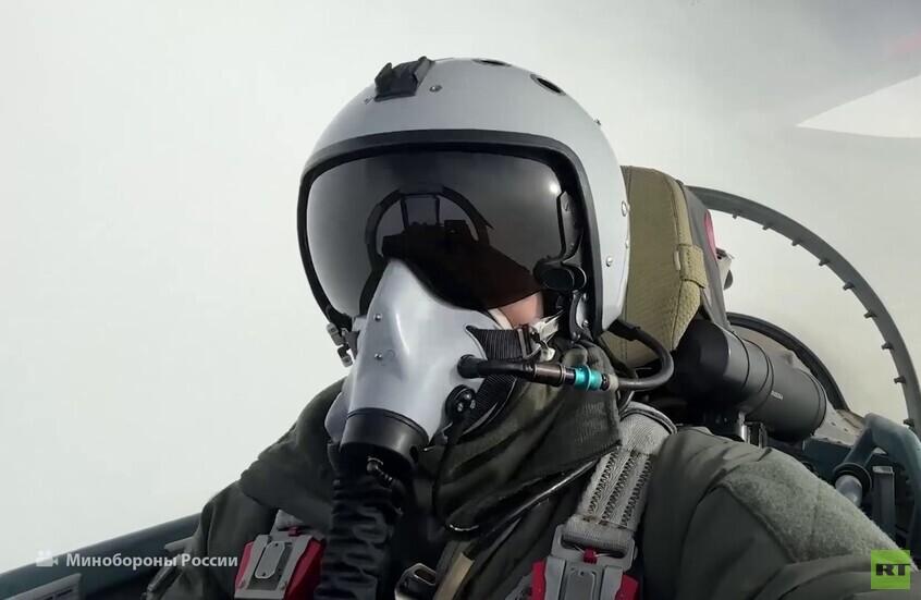 مشاهد لمقاتلات "سو-35" الروسية في منطقة العملية العسكرية الخاصة