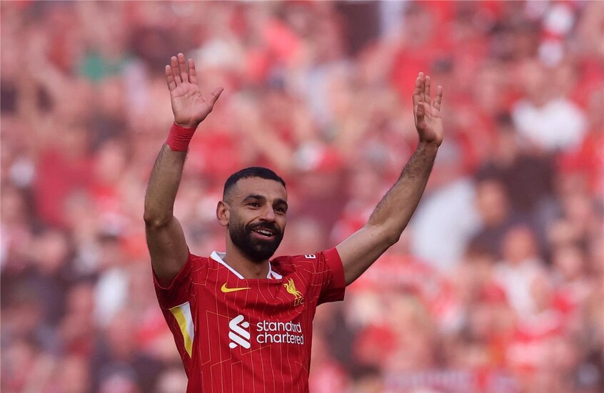 رد فعل غريب من محمد صلاح تجاه الصحفيين بعد مباراة ليفربول ونوتنغهام