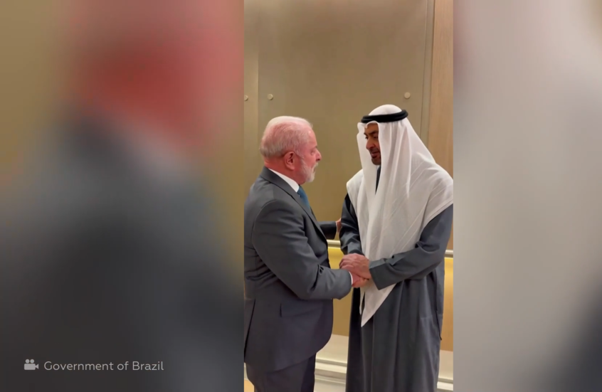 رئيس دولة الإمارات يستقبل نظيره البرازيلي في أبو ظبي