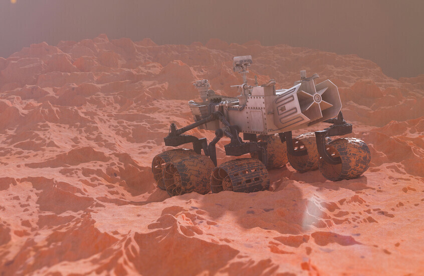 مركبة "كيريوسيتي" ترصد تكوينات صخرية غريبة على المريخ تشبه "شبكات عنكبوت"