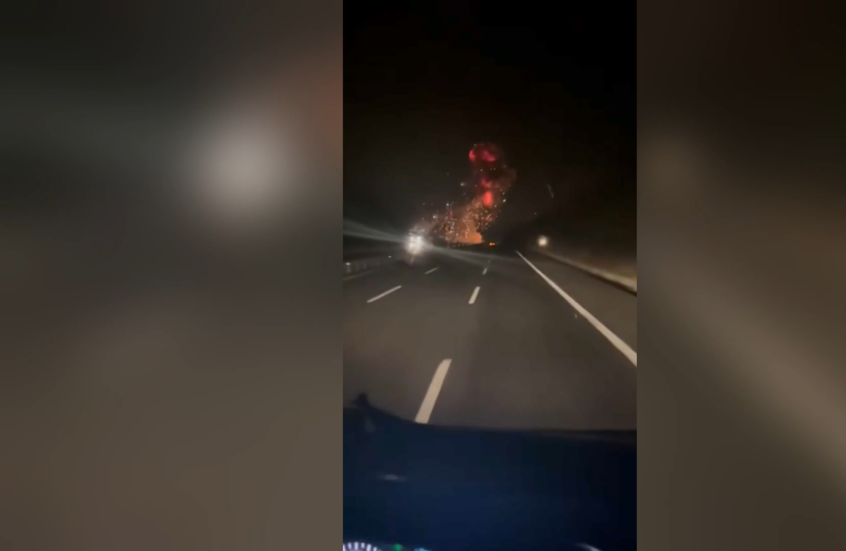 مشاهد جديدة توثق لحظة تحطم مقاتلة "إف-16" في تركيا